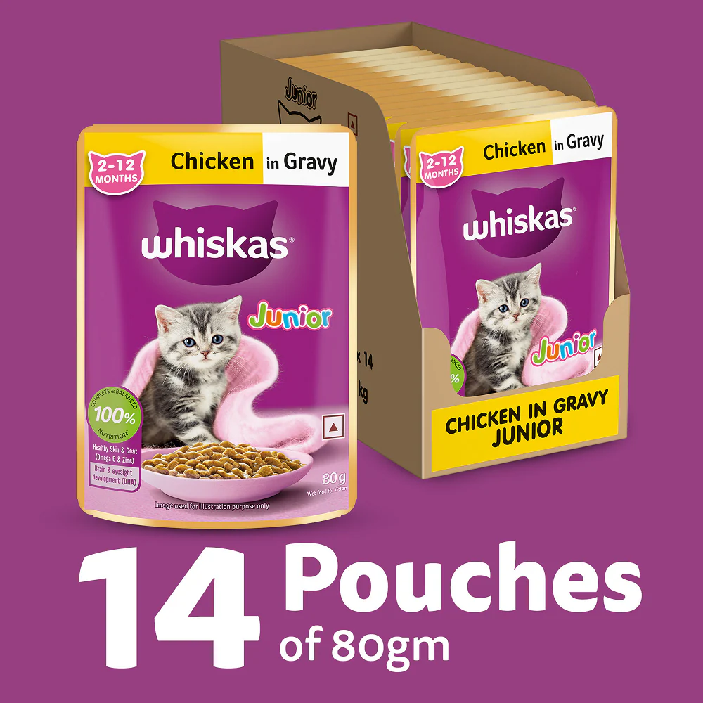 Whiskas Kitten Wet Food Value Combo |Chicken, Tuna & Mackerel - Image 31