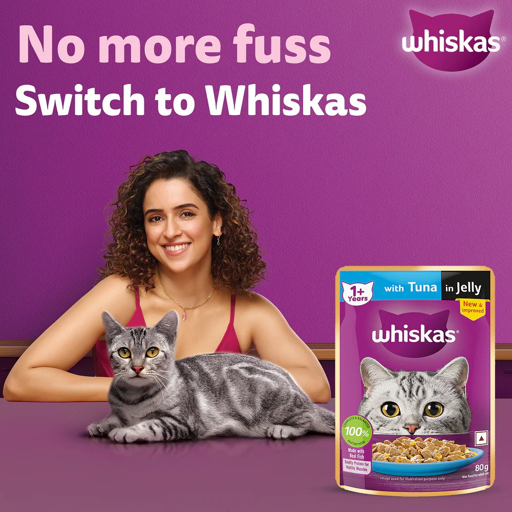 Whiskas Tuna in Jelly, Chicken and Salmon in Gravy Meal Adult Cat Wet Food - Image 3