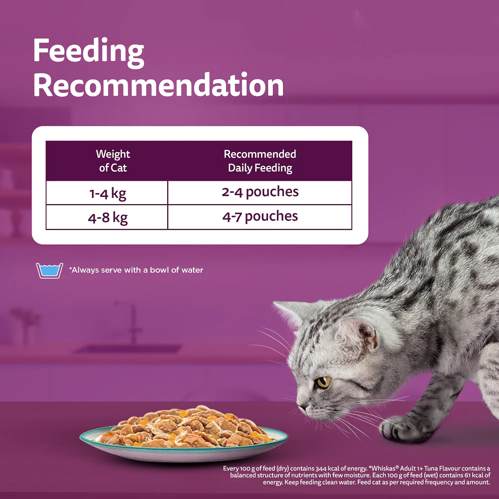Whiskas Tuna in Jelly, Chicken and Salmon in Gravy Meal Adult Cat Wet Food - Image 39