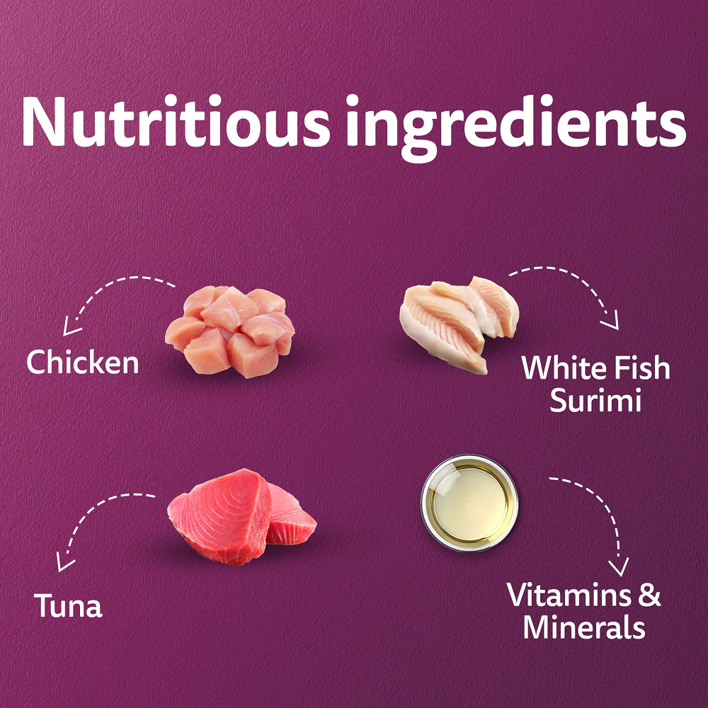Whiskas Tuna in Jelly, Chicken and Salmon in Gravy Meal Adult Cat Wet Food - Image 9