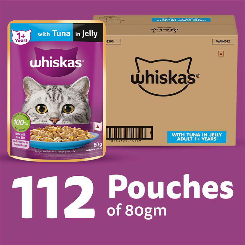 Whiskas Tuna in Jelly Meal Adult Cat Wet Food - Image 24