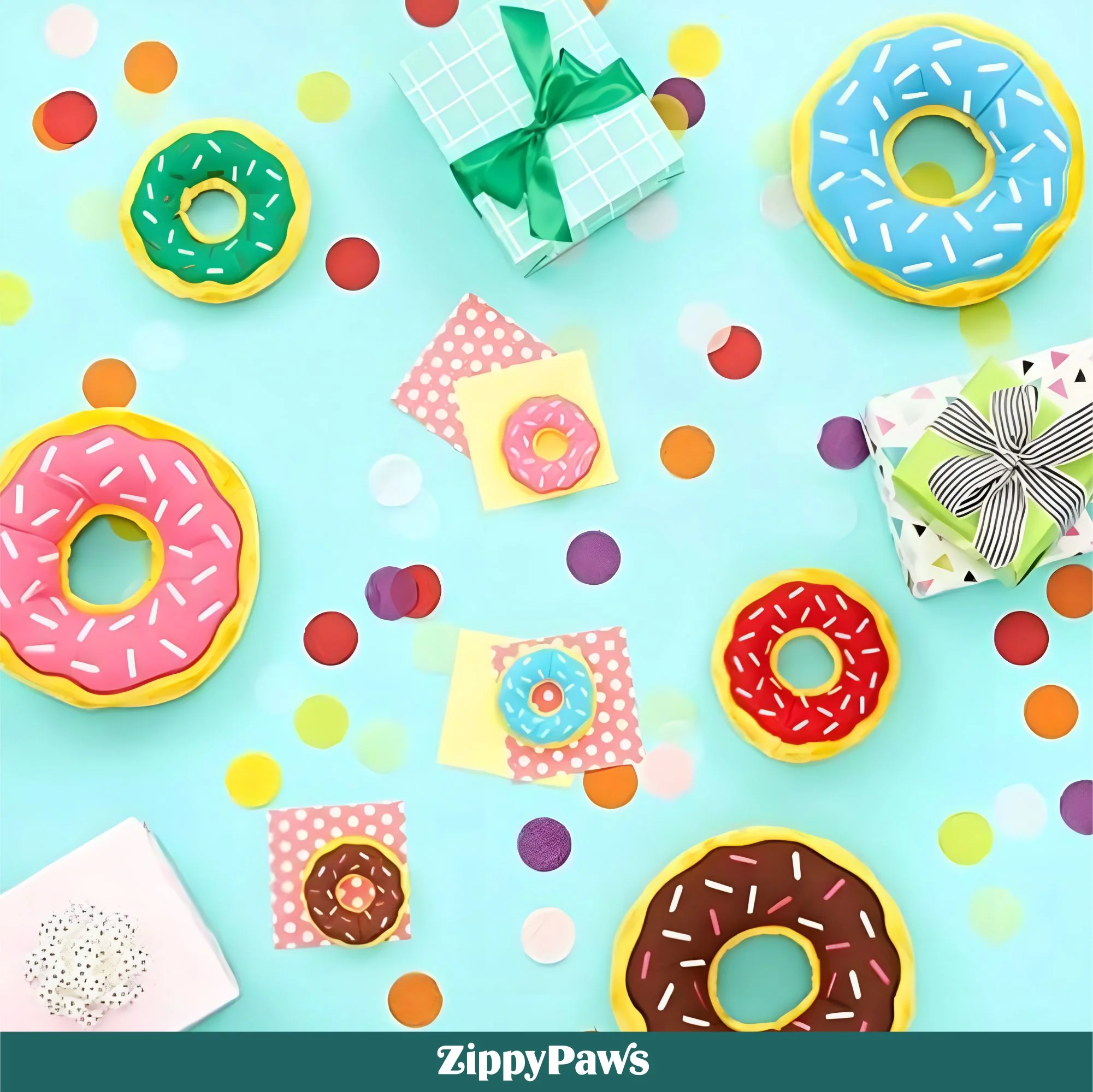 Zippy Paws Chocolate Donutz Plush Toy for Dogs - Image 8
