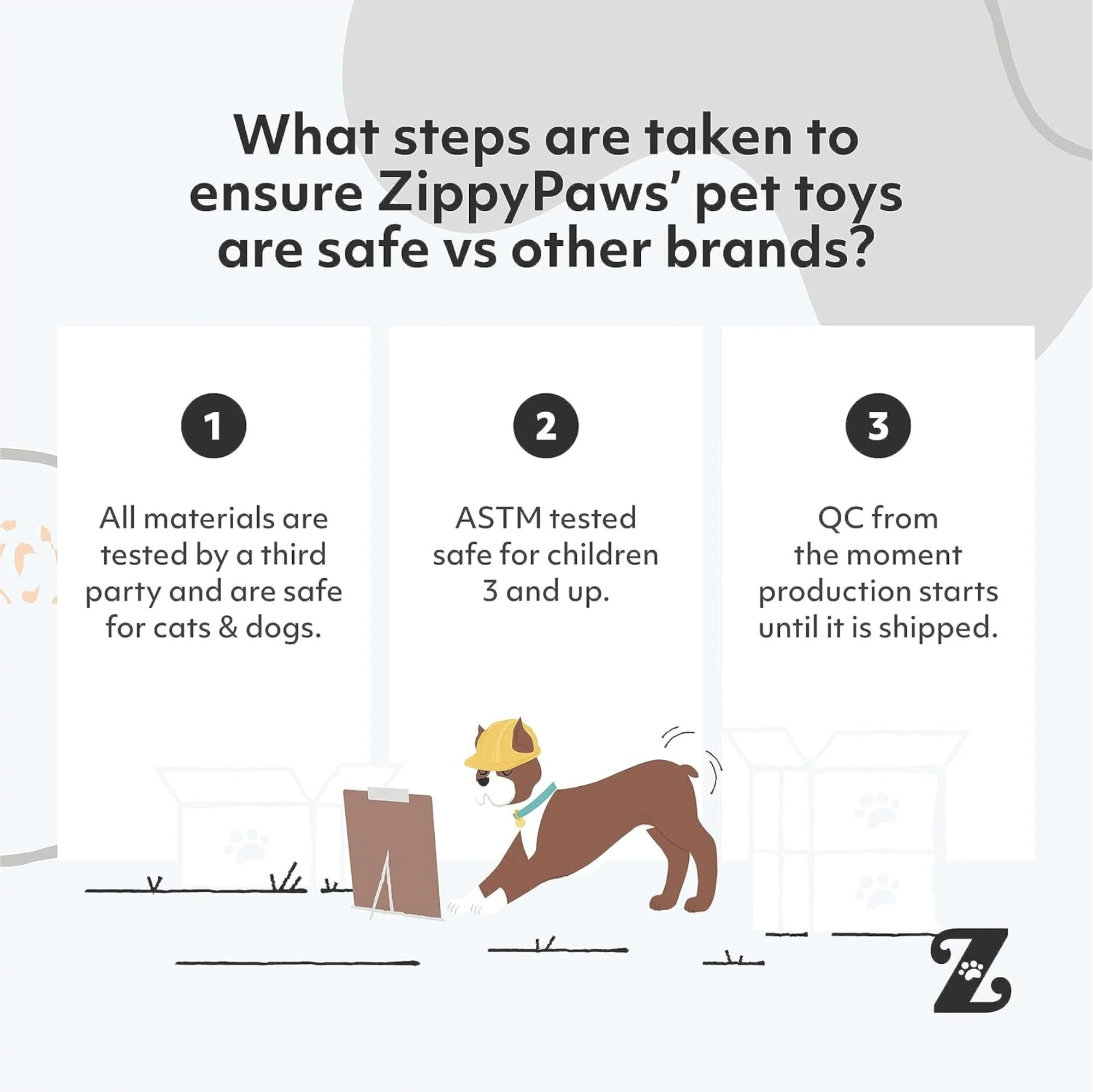 Zippy Paws Loopy Fox Plush Toy for Dogs - Image 5