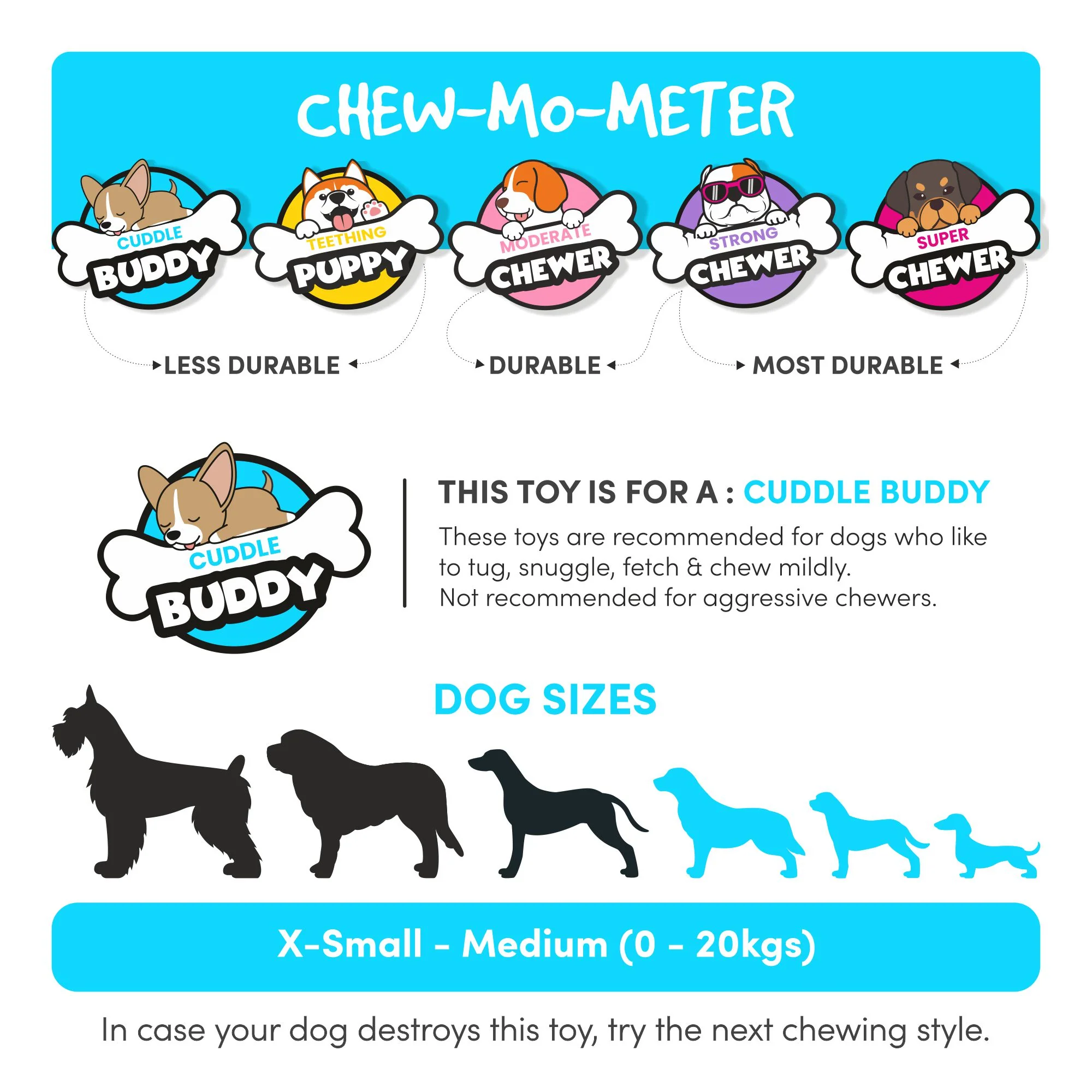 Zippy Paws Loopy Wolf Plush Toy for Dogs - Image 8